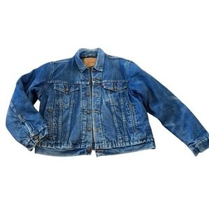 Vintage Levi's Blanket Lined‎ Jean Jacket - Size 42